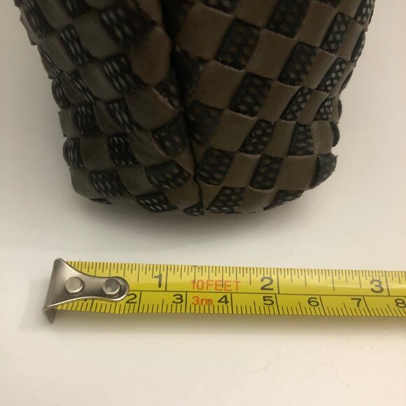 GANSON SAN FRANCISCO WOVEN LEATHER CLUTCH - Picture 6 of 14